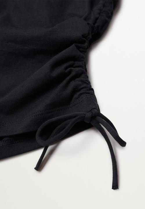 MANGO - T-shirt ariana - black