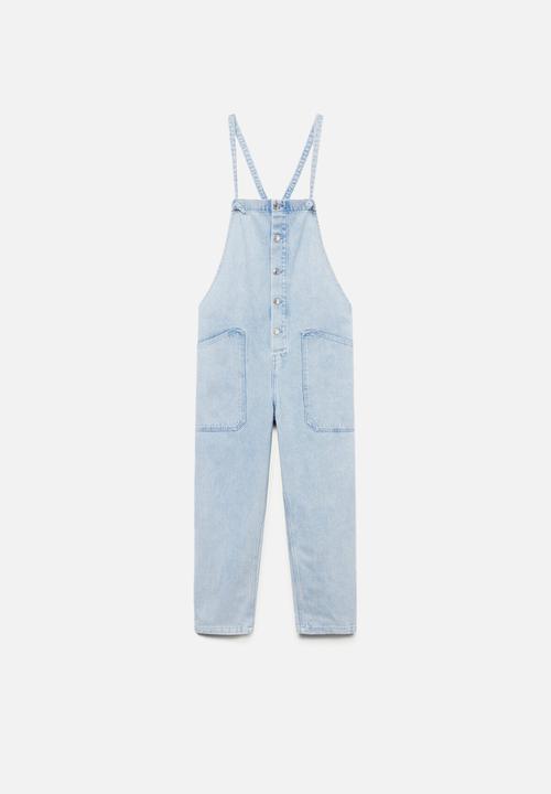 MANGO - Dungaree sangela - blue