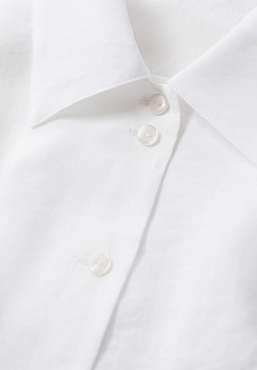 MANGO - Shirt jean - white