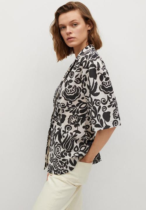 MANGO - Shirt agnes - black