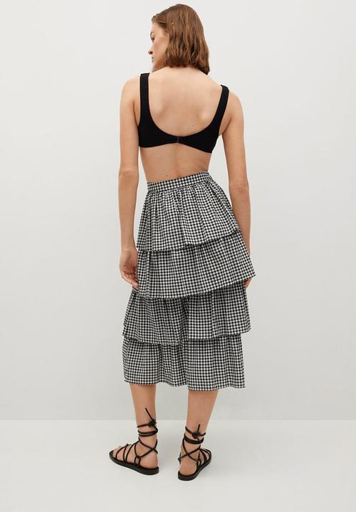 MANGO - Skirt viki - black