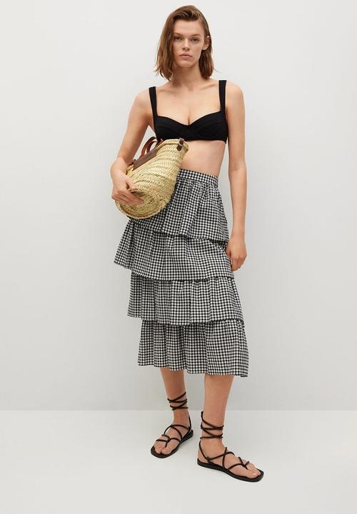 MANGO - Skirt viki - black