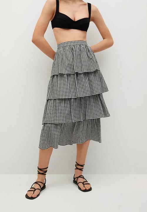 MANGO - Skirt viki - black