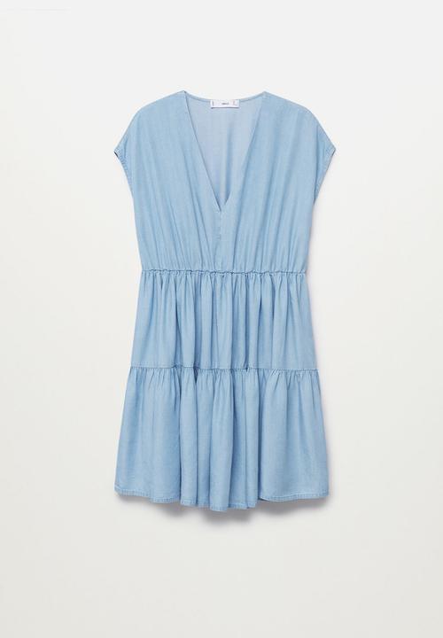 MANGO - Dress siren - blue