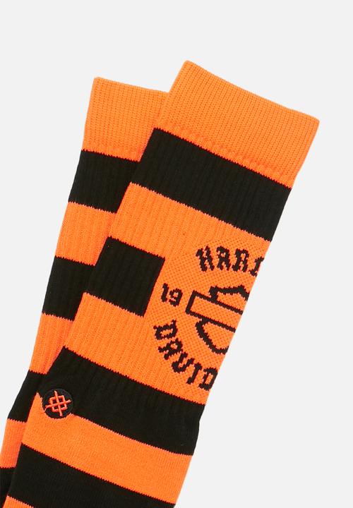 Stance Socks - Harley sprint socks - orange & black 