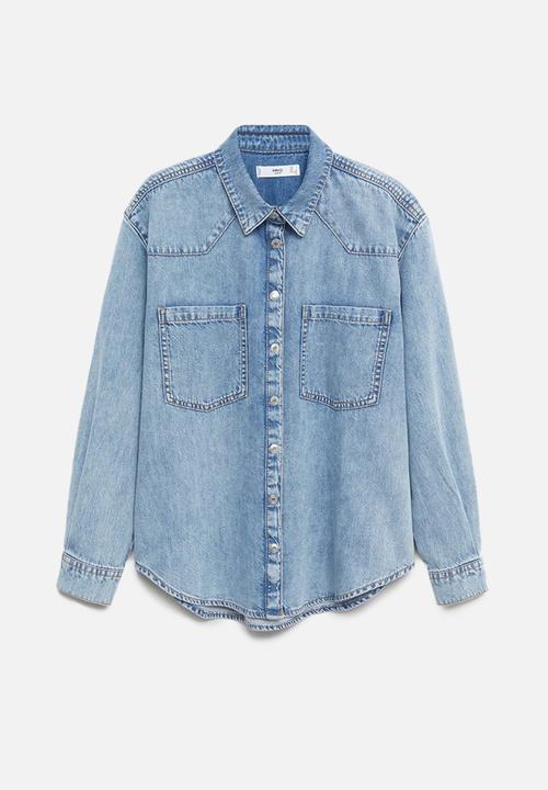 MANGO - Shirt sira - blue