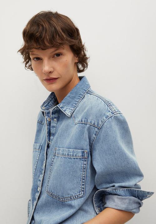 MANGO - Shirt sira - blue
