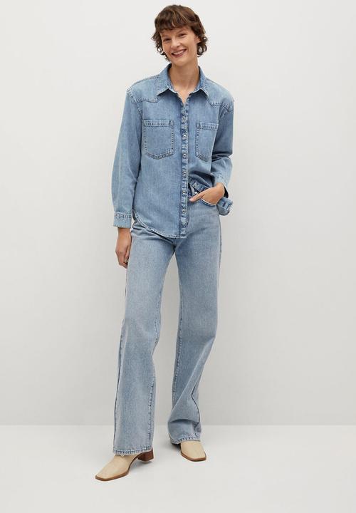 MANGO - Shirt sira - blue
