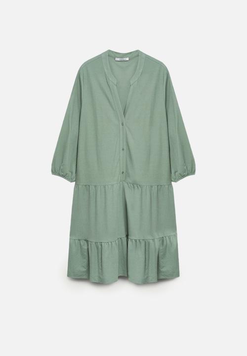 Violeta by Mango - Plus dress tribeca - aqua