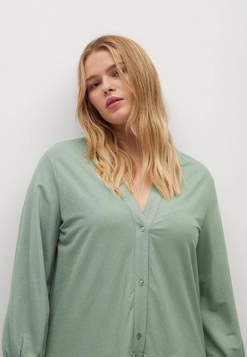 Violeta by Mango - Plus dress tribeca - aqua