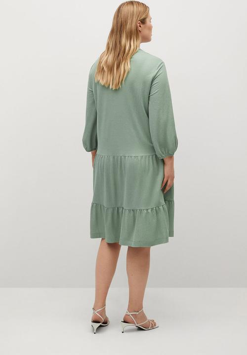 Violeta by Mango - Plus dress tribeca - aqua