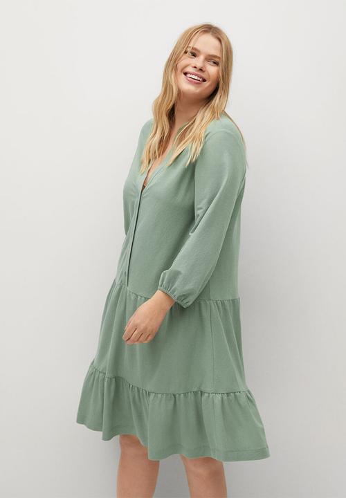 Violeta by Mango - Plus dress tribeca - aqua