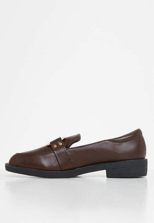 Jada - Metal detail loafer - brown