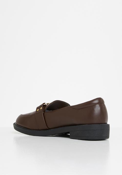 Jada - Metal detail loafer - brown