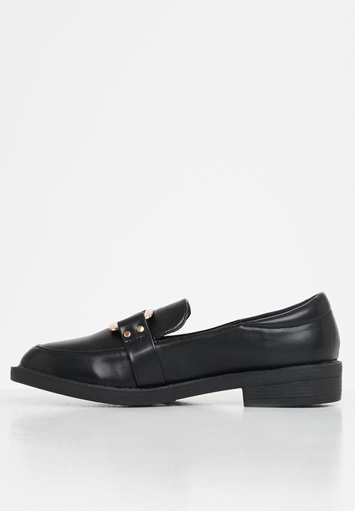 Jada - Metal detail loafer - black