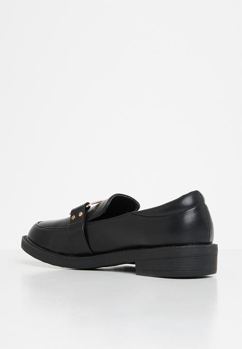 Jada - Metal detail loafer - black