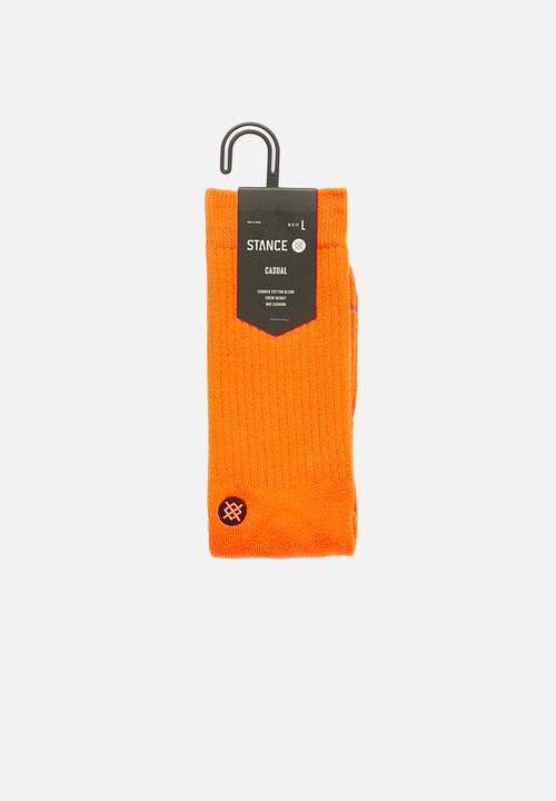Stance Socks - Iconnoo socks - neon orange