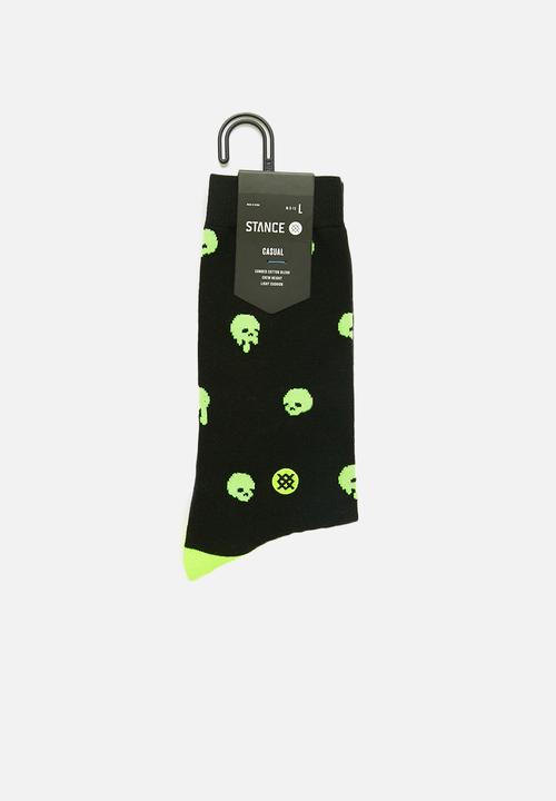 Stance Socks - Skully socks - black