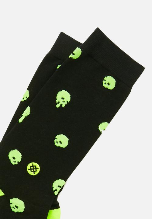 Stance Socks - Skully socks - black
