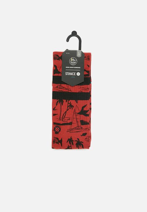 Stance Socks - Jjf voyage socks - red