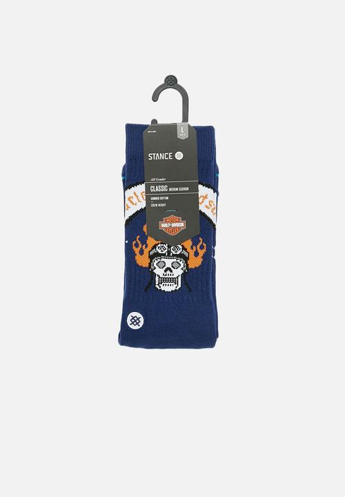 Stance Socks - Harley badge socks - navy