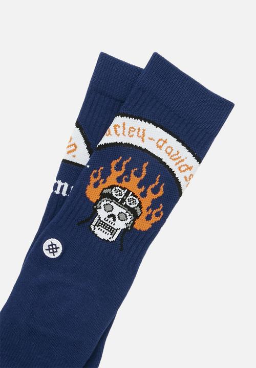 Stance Socks - Harley badge socks - navy