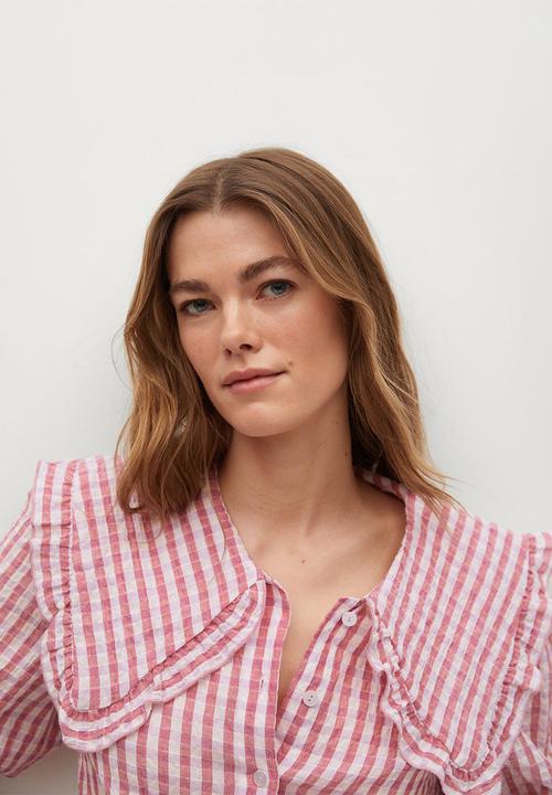 MANGO - Blouse babi - pink