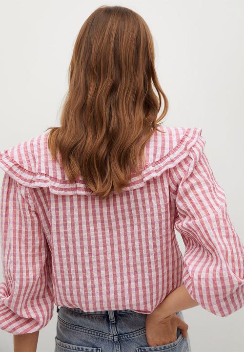 MANGO - Blouse babi - pink