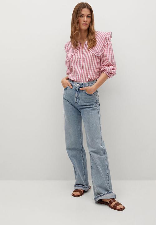 MANGO - Blouse babi - pink