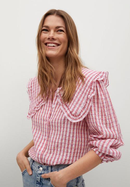 MANGO - Blouse babi - pink