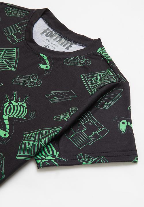 Rebel Republic - Fortnite xray aop tee - black