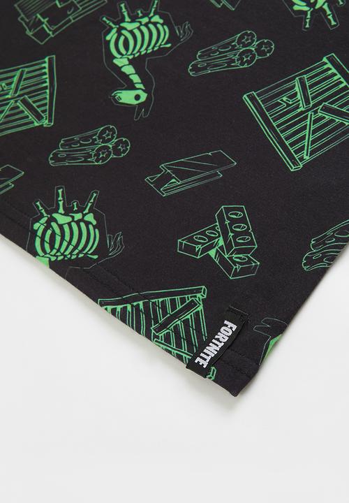 Rebel Republic - Fortnite xray aop tee - black