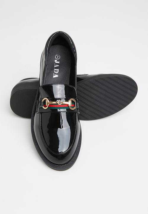 Jada - Chain detail loafer - black