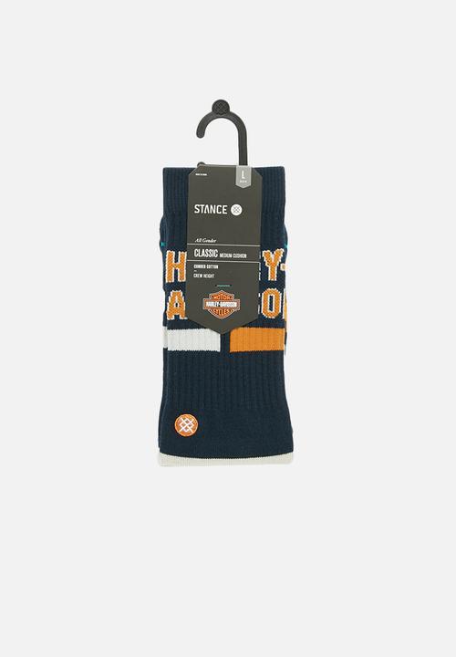 Stance Socks - Harley force socks - navy & orange 