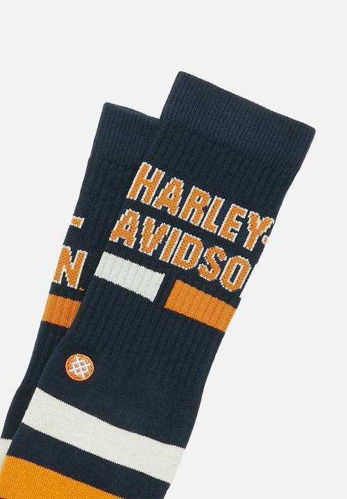 Stance Socks - Harley force socks - navy & orange 