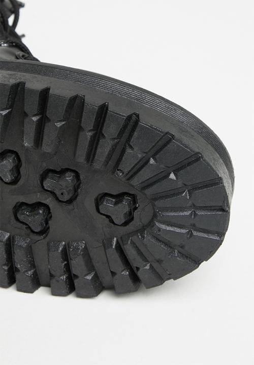 Jada - Lace-up combat boot - black 