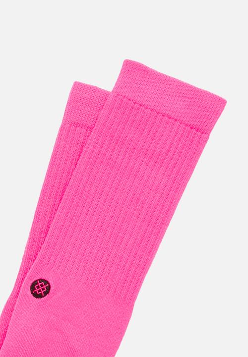 Stance Socks - Iconnop socks - neon pink
