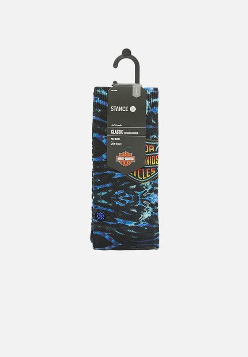 Stance Socks - Harley marble mc socks - blue & black 