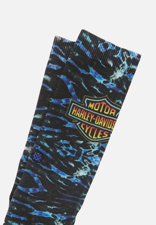 Stance Socks - Harley marble mc socks - blue & black 