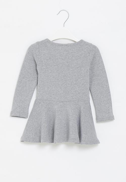 Pop Candy - Girls basic skater dress - grey