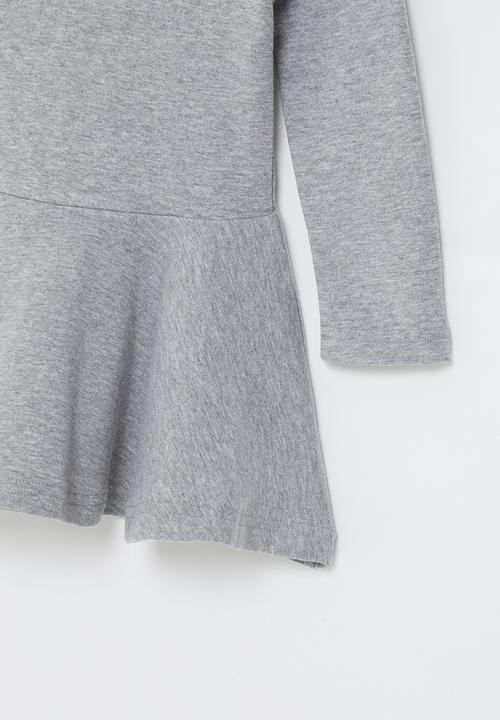 Pop Candy - Girls basic skater dress - grey