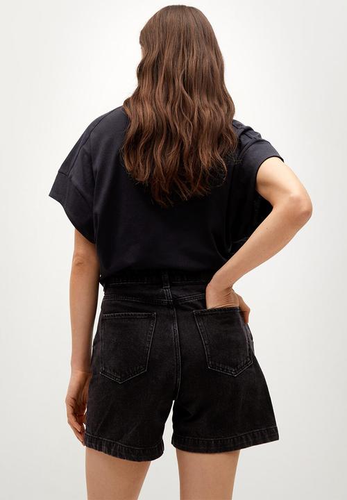 MANGO - T-shirt miley - black