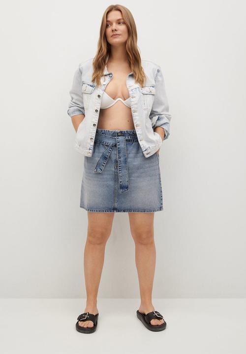 Violeta by Mango - Plus skirt paula - blue