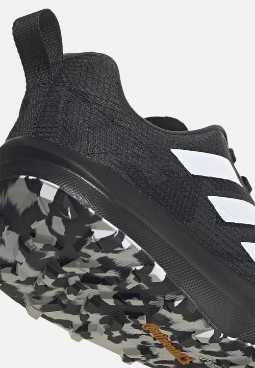 adidas Performance - Terrex speed flow - core black/crystal white/solar yellow