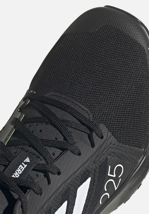 adidas Performance - Terrex speed flow - core black/crystal white/solar yellow