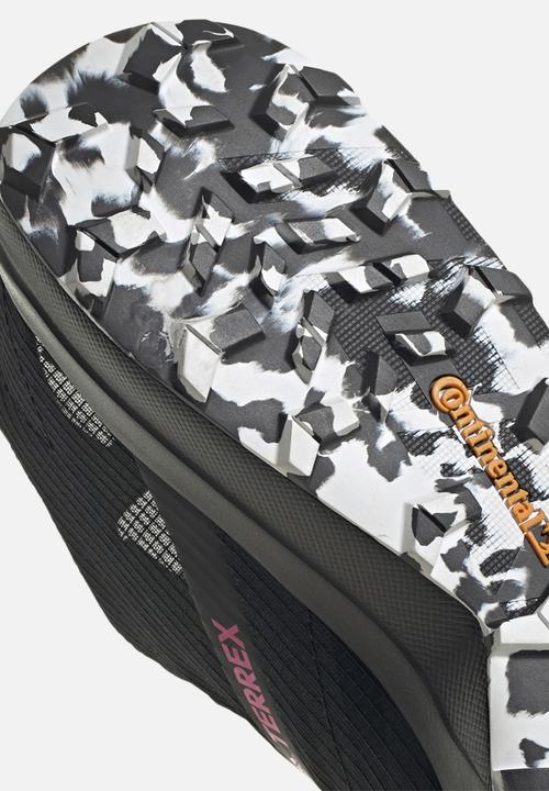 adidas Performance - Terrex speed flow - core black/crystal white/solar yellow