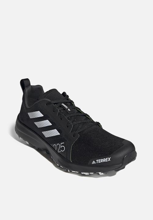 adidas Performance - Terrex speed flow - core black/crystal white/solar yellow