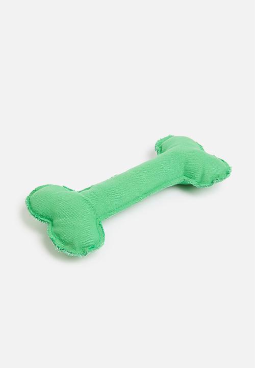 Pet Collection - Bone toy with squeaker - green