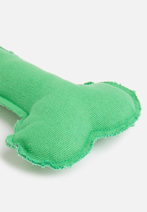 Pet Collection - Bone toy with squeaker - green