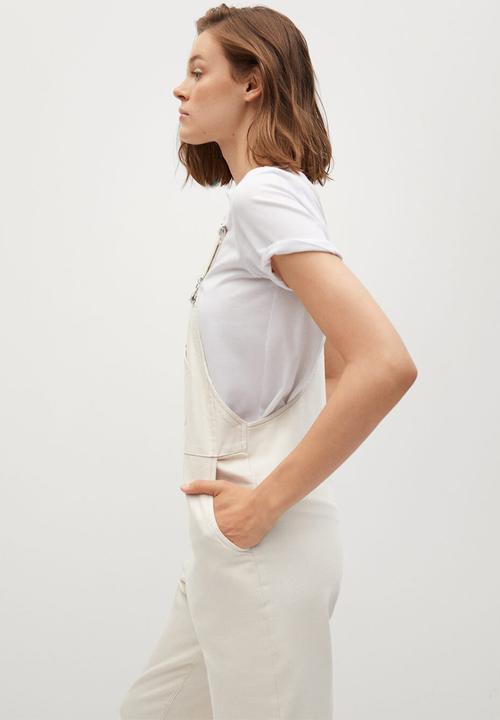MANGO - Dungaree sagnes - light beige